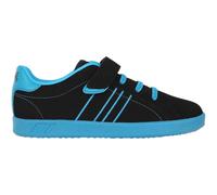 (12 UK Child, Black/Blue) Lonsdale Childrens/Kids Oval Trainers