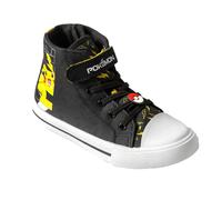 (12 UK Child, Black) Pokemon Boys Pikachu Lace Up Trainers