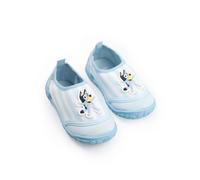Bluey Kids Light Blue & White Stripy Aqua Shoes | Pull-On Water Shoes with Textured Sole & Heel Tab | Lightweight Beach Footwear for Holidays, Pool & Seaside Merch - 12 UK Child