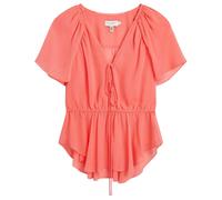 (12 UK, Coral) Ted Baker Womens/Ladies Woven Peplum Top