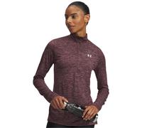 (12 UK, Dark Maroon) Under Armour Womens/Ladies Tech Textured Half Zip Top