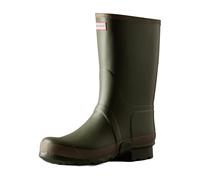 (12 UK, Dark Olive/Clay) Hunter Mens Gardener Waterproof Wellington Boots