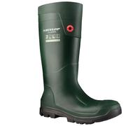 (12 UK, Green/Black) Dunlop Unisex Adult Purofort FieldPRO Wellington Boots