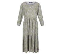 (12 UK, Green Fields) Regatta Womens/Ladies Briella Abstract Long-Sleeved Casual Dress