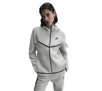(12 UK, Grey/Black) Nike Womens/Ladies Windrunner Fleece Full Zip Hoodie
