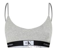 (12 UK, Grey Heather) Calvin Klein Womens/Ladies Triangle Spaghetti Strap Bralette