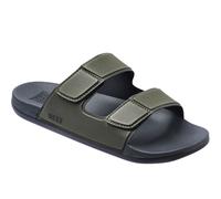 (12 UK, Grey/Olive) Reef Mens Cushion Tradewind Adjustable Summer Beach Flip Flops Slides Sliders