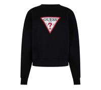 (12 UK, Jet Black) Guess Womens/Ladies Icon Crew Neck Relaxed Fit Jumper