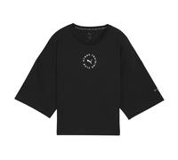 (12 UK, Puma Black) Puma Womens/Ladies Hyrox Graphic Print Cropped T-Shirt