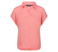 (12 UK, Shell Pink) Regatta Womens/Ladies Plain V Neck Polo Shirt