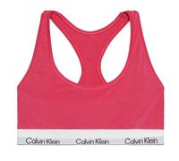 (12 UK, Vibrant Pink) Calvin Klein Womens/Ladies Logo Cotton Blend Bralette