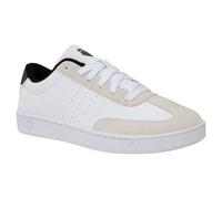 (12 UK, White/Cloud Dancer/Black) K-Swiss Mens Court Balboa Suede Trainers