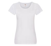 (12 UK, White) Fruit of the Loom Womens/Ladies Original Lady Fit T-Shirt