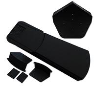 12 Unit Black Dry Verge Kit with Universal Angle Apex and Starters - EasyVerge U Universal Mortar-Free Roof Gable Verge Tile Cap System by Easy-Trim