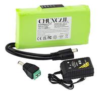 12 V 8 Ah Lithium-Ion Battery Mobile Power Supply Large Capacity Battery Audio with DC Head and Power Indicator for LED Light, DIY Project, Outdoor Mobile Battery Pack