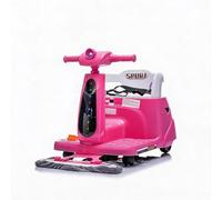 12 V Children's Electric Car 2-in-1 with Wiping Function, Remote Control, 3 | 2.4GHz Parental Remote Control, Removable Mop with LED Lights, USB Music, Safety Belt, Indoor Use