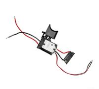 12 V Drill Switch with LED Light for Cordless Screwdriver, Replacement Plastic Trigger Switch, 26 mm for Electric Hand Drills, Drill Speed Controller, Switch with Lighting for 12 V Tools, Compact
