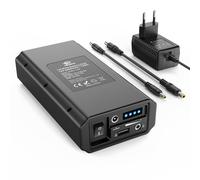 12 V Powerbank 6000 mAh Portable LiFePO4 Power Bank with Charger, DC Output with USB-A, DC 12 V and 9 V Port Compatible with Smartphones, Tablets, Routers, LED Light Bars (Not Compatible with Laptops)