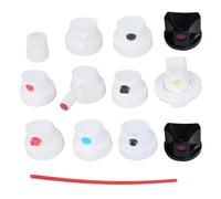 12 Versatile Sprinkle Can Attachments Set for Coverage & Smooth Paint Application on Multiple Surfaces Against Block Impermeable Nozzles