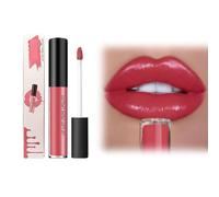 12 Vibrant Colors Of Creamy Texture Lipstick - Long-Lasting, Waterproof Velvet Liquid Lipstick Gloss - Moisturizing, Non-Fading, Non-Stick To Cup Formula(01#)