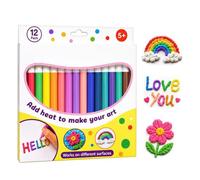 12 Vibrant Colours Bubble Paint Markers for Stimulating Creativity