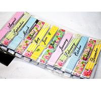 12 Vintage Patterned Month of the Year Decorative White Pegs