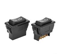 12 Volt 20 Amp 2 Way Momentary Rocker Switch for Vehicle Antenna Up Down Control with Spring Loaded On Off On Function (1pcs)