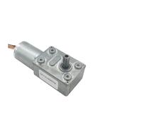 12 Volt 24V DC Worm Gear Motor JGY-2430 Self-locking with Brake Speed Measuring Low Noise(40rpm,12V)