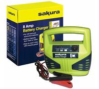 Sakura Car Battery Charger SS3631 8A 12V - For Vehicles up to 2.5L - 15-120 Ah (Lead Acid)