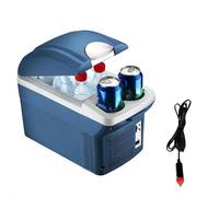 12 Volt Car Refrigerator,6/8L Car Armrest Refrigerator Fridge,Portable Electric Cooler,Car Freezer Cooler,12/24V and 100-240V AC Compressor Cooler for Outdoor,Camping