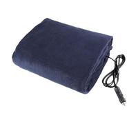 12-Volt Electric Heated Throw Blanket, 60" x 45", Portable with Temperature Control, Washable Weighted Heated Blanket for Car, Truck, SUV, RV or Camping (Navy)