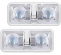 12 Volt LED RV Lights with ON/Off Switch - Neutral 4000-4500K 7W 800LM, Interior Lighting for RV Van Trailer Camper Boat - Pack of 2