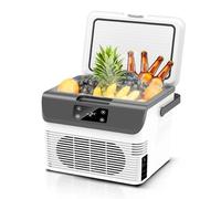 12 Volt Refrigerator with Handle, Portable Mini Car Fridge, Capacity Car Refrigerator with Digital Display, for Camping Road Trips Travel