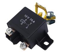 12 Volt Relay - Industrial Grade Power Relay, 75A Continuous Controller, Sealed Automotive Unit, Multi Functional Current Adapter | Energy Transfer System for Machinery Equipment Cars Trucks Marine Ap