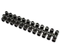 12 Way 15A Plastic Black Earth Terminal Block