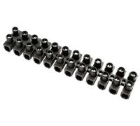 12 Way 15A Plastic Black Earth Terminal Block, Pack Of 5