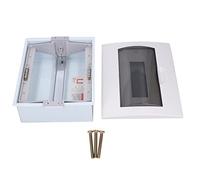 12 Way Distribution Box, Power Distribution Box with Transparent Cover, Junction Circuit Breaker Case for Indoor Outdoor Use, DIN Rail Mountable Stainless Steel Enclosure for Home