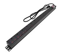 12 Way UK 13A Switched PDU Vertical Power Distribution Unit UK 3-Pin Plug For Server Cabinets And Data Centres
