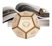 12 Wooden Sided Dice - Polyhedral Dice for Parties and Decision Games | Board Game for Travel Home College Parties Home & School Adventures