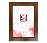 12 x 10 Inch Frame - Picture Frame | Photo Frame | Poster Frame | MDF Wooden Effect Frame with Styrene Front | Freestanding & Wall Mountable | Flat Shape (Walnut)