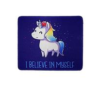 12 x 10 inches Funny Beautiful Unicorn Gaming Mouse Pad Custom Mousepad Believe in Myself mat