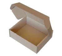 12" x 10" x 4" 305mm x 254mm x 102mm Brown Die Cut Folding Lid Postal Cardboard Boxes Small Mailing Shipping Cartons Qty 200
