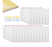 12 x 12 Inch Scrapbooking Paper Storage - Transparent Organizer with Self-Adhesive Labels | Document Holder for Cardboard, Vinyl and Cutouts | Acid Free Art Storage Box