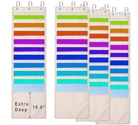 12 x 12 Paper Storage, Door Hanging Organizer for Vinyl, HTV Sheets, Cardstock, Scrapbook, Cut Mat Holder, Pack of 4