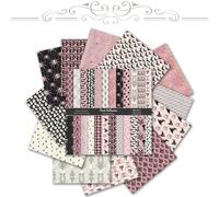 12 x 12 Scrapbook Paper, 24 Sheets Boho Pink Halloween Tone Double-Sided Decorative Cardstock Sheets for Scrapbooking, Crafts, DIY Albums, Junk Journals