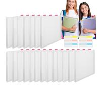 12 X 12 Scrapbook Paper Storage Organizer,12 X 12 Scrapbook Holder Storage with Sticky Index Tabs | Storage Organizer for Arts & Crafts, Clear Scrapbook Paper Organizing