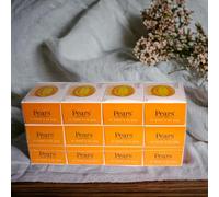 12 x 125g Pears Natural Amber Transparent Soap Bar with Natural Oils