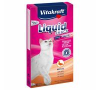12 x 15g Vitakraft Cat Liquid Milk Snack (Flavour:duck & B-Glucans) 2 packs of 6