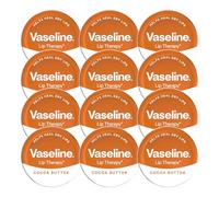 12 x 20g Vaseline Lip Therapy COCOA BUTTER - Deeply Moisturises to Soothe, Heal, and Protect Dry and Chapped lips (Full Box)