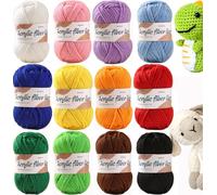 12 x 25g Crochet Yarn Acrylic Yarn Knitting Wool Hand Knitting Yarns